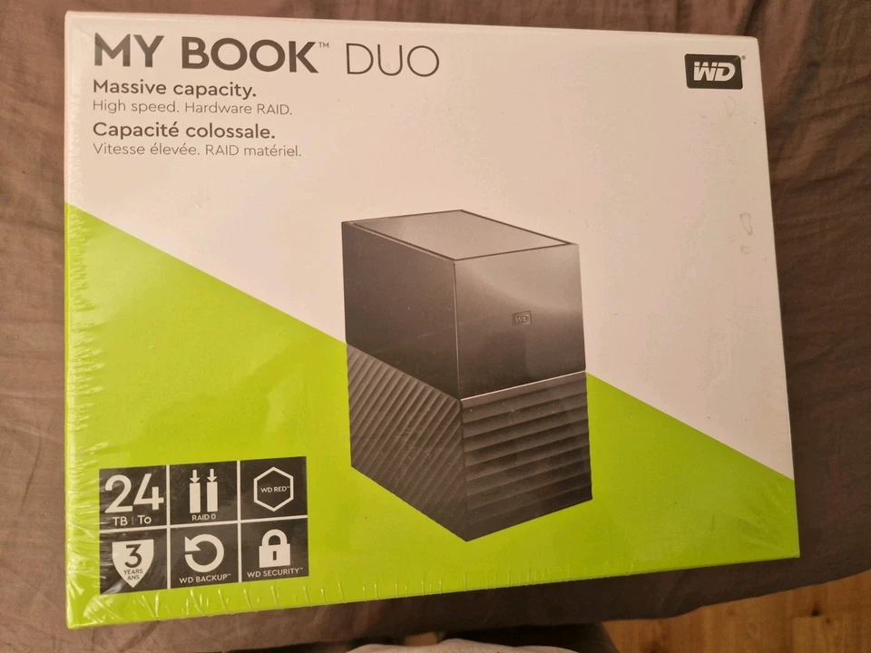 WD My Book Duo 24TB – Neu & OVP – USB 3.1 – RAID 0/1 – 2× WD Red