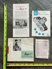 LEICA M3 Camera Instruction Book 4pc Lot Vintage Camera Photography Ernst Leitz