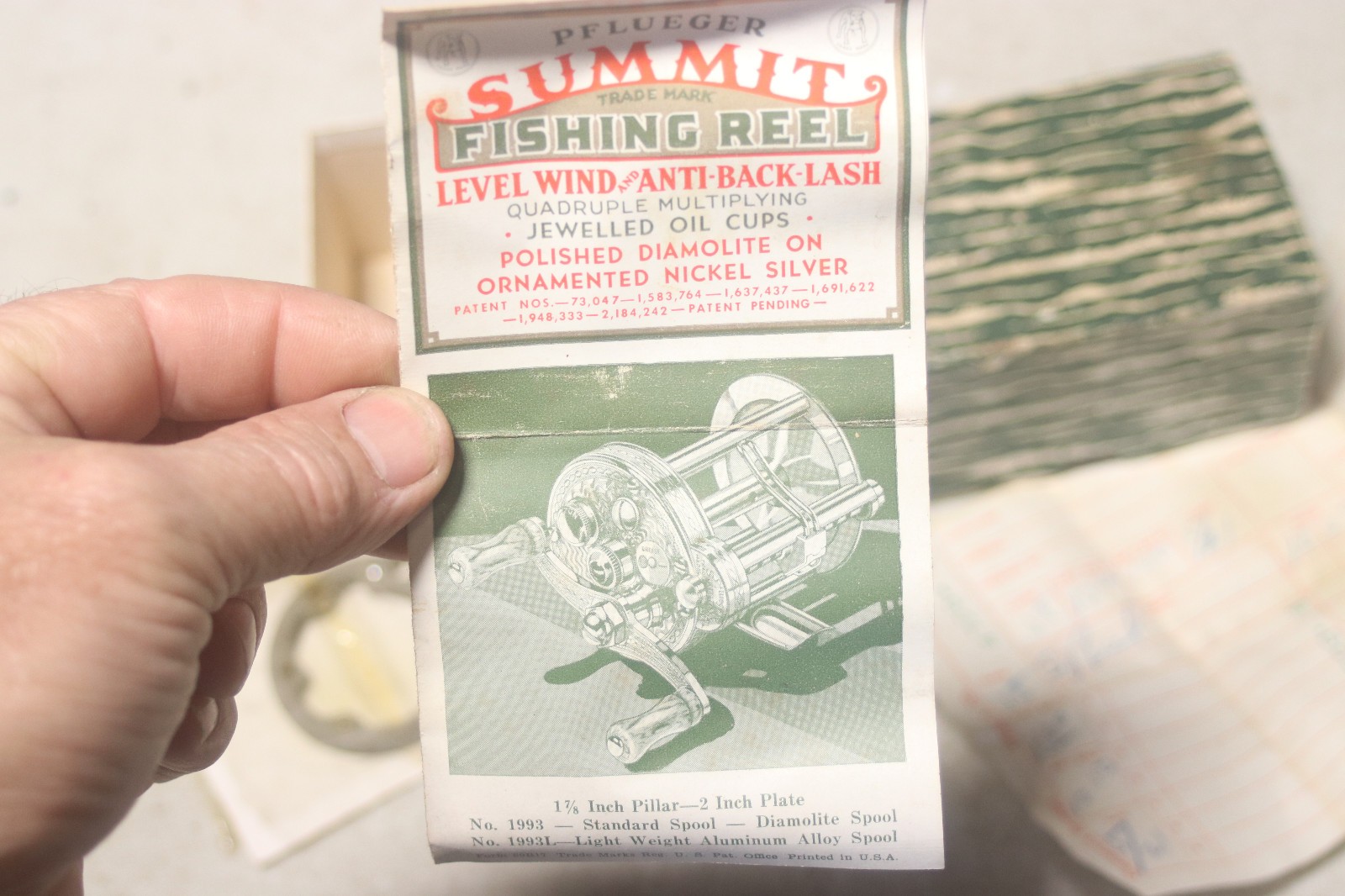 Vintage Pflueger Summit No.1993 Casting Reel in Box
