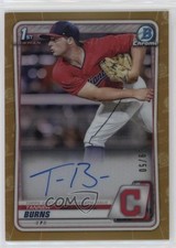 2020 Bowman Draft Chrome Picks Gold Refractor 29/50 Tanner Burns Auto w5p