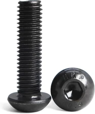 M8 X 70Mm Button Head Socket Cap Screws Bolts, 10.9 Grade Alloy Steel, Black Oxi