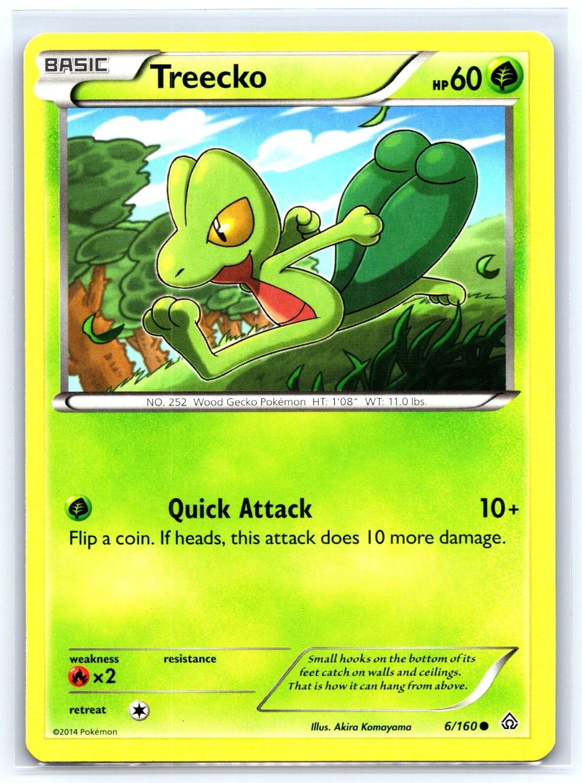 Treecko 6/160 Common Primal Clash Pokemon Near Mint