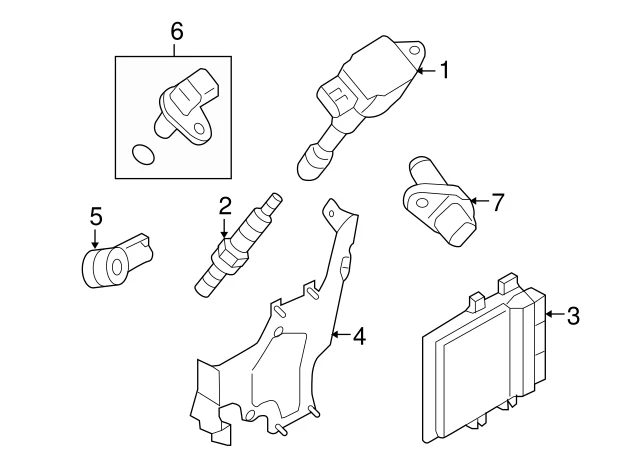 New Genuine Nissan GT-R Ignition Coil Assembly (2009-2021) OE 22448JF00B - Image 2 of 4