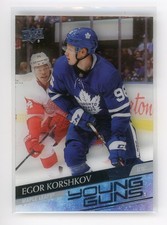 2020-21 Upper Deck Young Guns Clear Cut Egor Korshkov #219 Toronto Maple Leafs