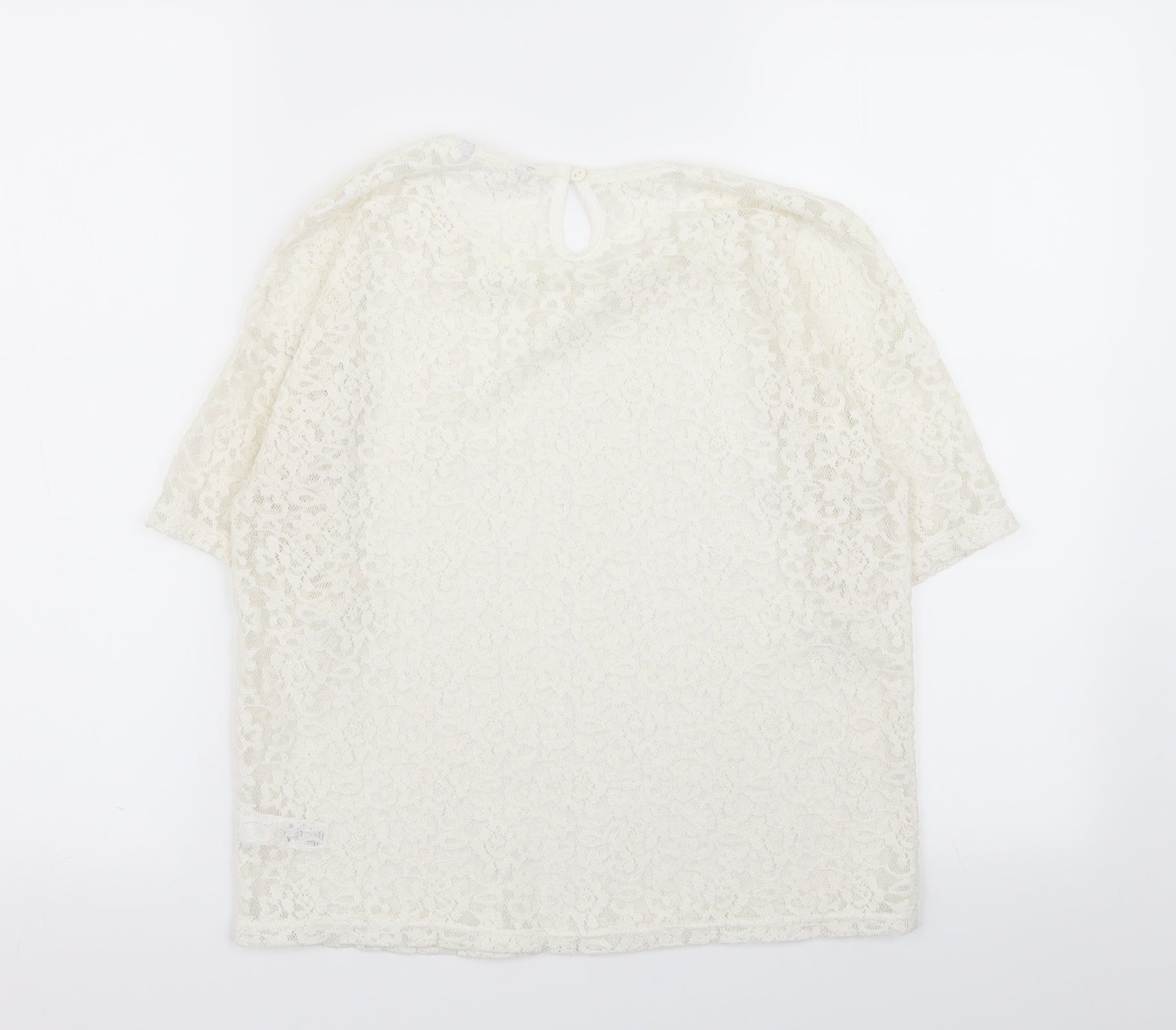 Girls UK Size 11-12 Years Asda George White Basic T-Shirt image 2