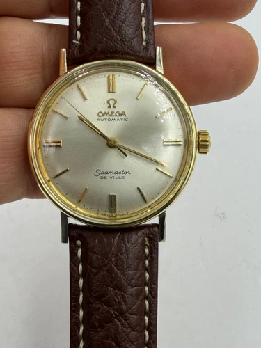 Omega watch Seamaster De Ville 14KGF Automatic 17j Cal:550 working 1960s Vintage