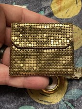 Vintage Whiting And Davis Golden Mesh Coin Purse READ