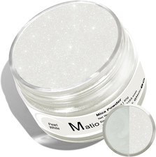 Pearl White Mica Powder for Epoxy Resin, 1.8Oz/ 50G Pearlescent Effect
