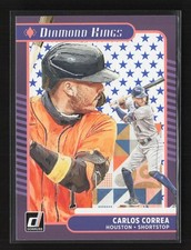 2021 Donruss #12 Carlos Correa Independence Day Houston Astros