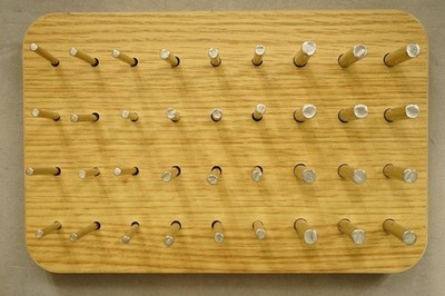 36 Hole Wood Pegboard Hand Dexterity Occupational Therapy Exercise Board