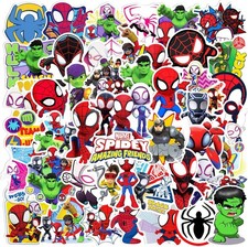 50pcs Cartoon Spider-Man Stickers for Kids,Lovely Hero and His Amazing Friends V