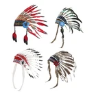 Indian Headdress Chief Hat for Halloween Masquerade Adults Kids