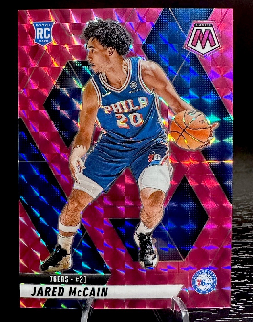 2024-25 Panini Mosaic Jared McCain #228 RC Rookie Pink /175