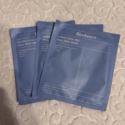 Biodance Hydro Cera-Nol Real Deep Mask   Single Sheet Mask (3 Masks) K Beauty