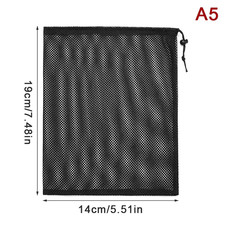 Borsa Portaoggetti Con Coulisse in Rete Resistente Bianca Nera Borsa Multiuso pe