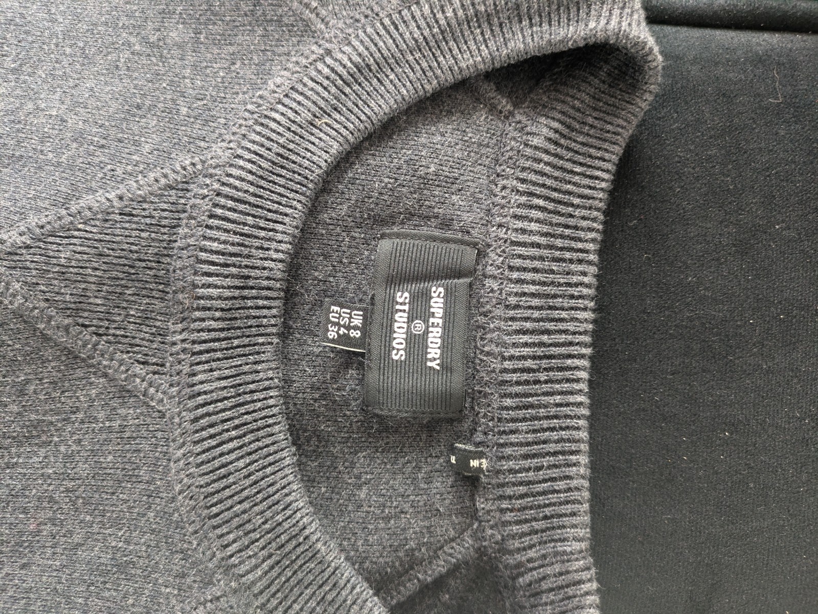 Superdry Charcoal Crew Neck Essentials Women's Ju… - image 7