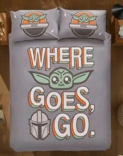 The Mandalorian & Grogu Where Goes Go Duvet Set