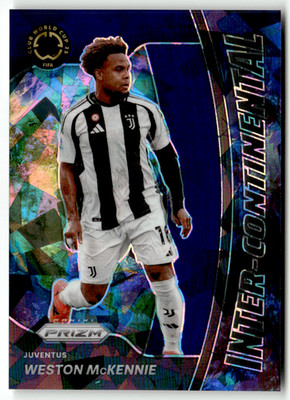 2025 Panini Prizm Club World 18 Weston McKennie Inter-Continental Blue 11/99