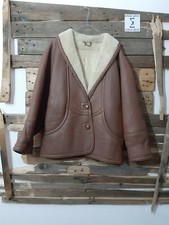 SHERLING PELLE LEATHER GIUBBINO CAPPOTTO GIACCHE JACKET UOMO MAN S A767