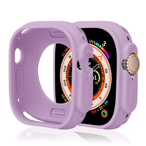 Funda protectora de goma TPU suave marco de parachoques de silicona para Apple Watch Ultra 1 2 49 mm - Imagen 10 de 30