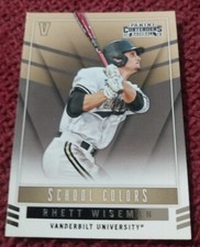 2015 Panini Contenders #45 Rhett Wiseman School Colors Vanderbilt 