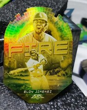 2022 Topps Fire Eloy Jimenez Die Cut Gold Minted On Fire Chicago White Sox