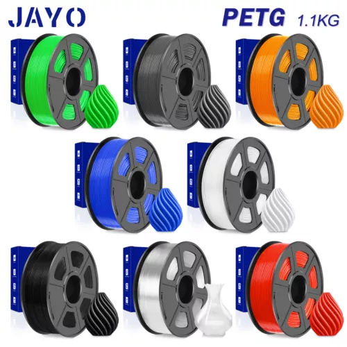 JAYO 3/5/10KG PETG 1,75mm 3D Drucker Filament FDM Bündel Schwarz Nicht spröde