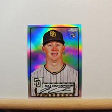 2021 TOPPS Chrome Platinum Baseball Jake Cronenworth base REFRACTOR RC card # 13