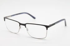 NEW DRAGON DR2015 002 BLACK BLUE SILVER AUTHENTIC EYEGLASSES 57-19