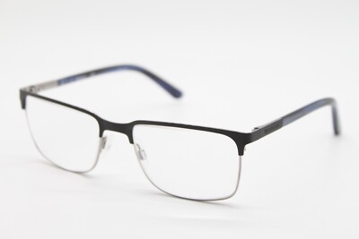 NEW DRAGON DR2015 002 BLACK BLUE SILVER AUTHENTIC EYEGLASSES 57-19