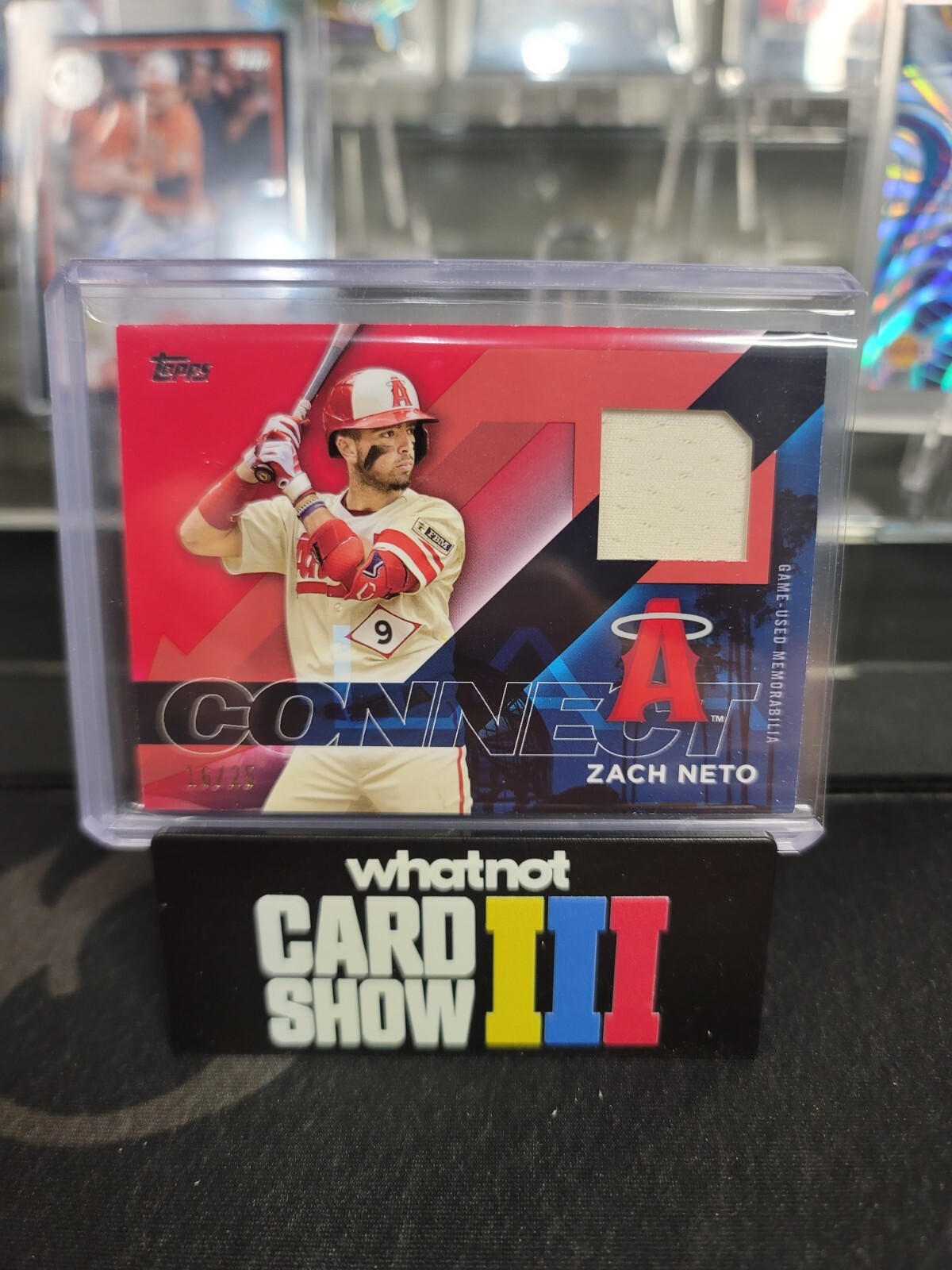 🔥2024 Topps Series 2 Zach Neto City Connect Relic Red #16/25🔥