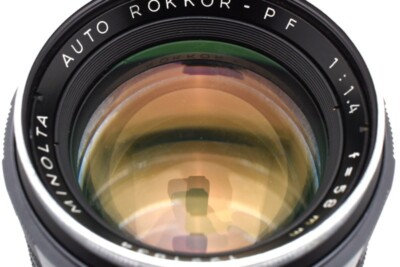 Minolta AUTO ROKKOR-PF 58mm f/1.4 Standard Prime Lens w/ Genuine