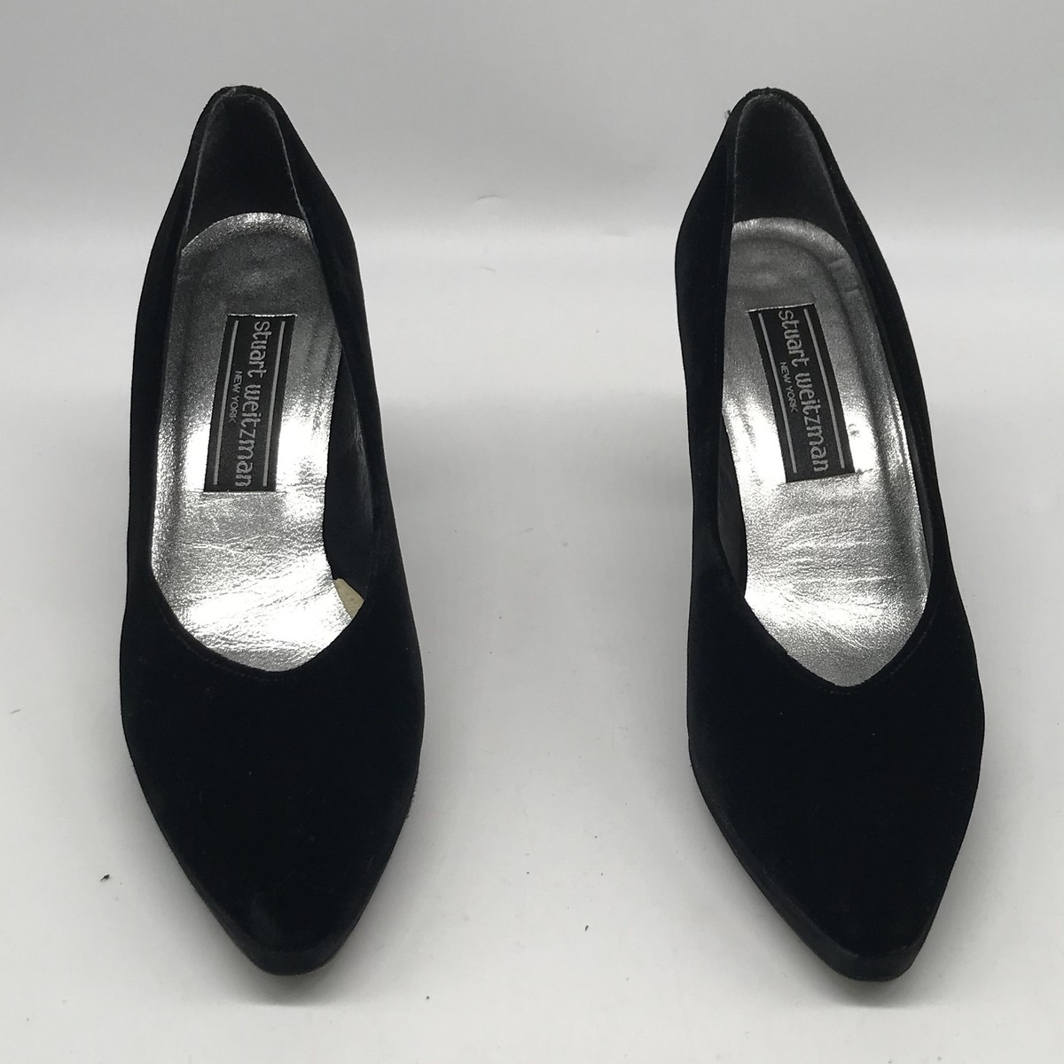 Stuart Weitzman black velvet almond toe heels sz 6.5 b | eBay Stuart Weitzman black velvet almond toe heels sz 6.5 b | eBay