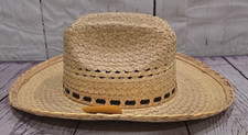 VINTAGE Western Langenberg Straw Hat Cowboy Farmer Size 7 - NEW WITH TAGS