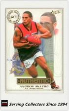 2001 Select AFL Authentic Card All Australia Team AA1 Andrew McLeod (Adelaide)