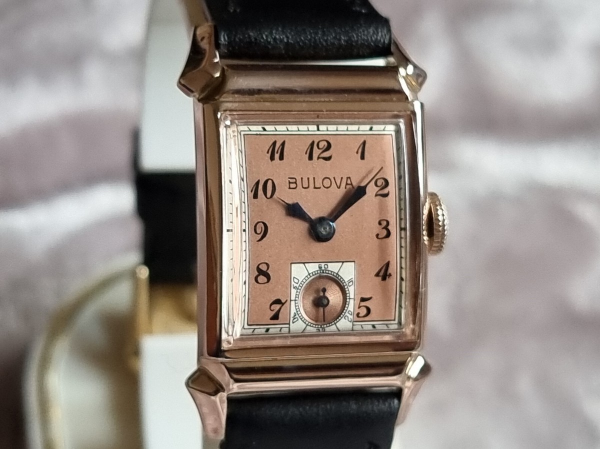 Bulova 1941 DIRECTOR vintage manual wind watch 8AE Rose RGP Two