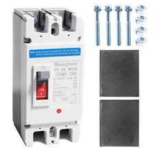 DC200A Circuit Breaker AC Disconnect Switch 2 Poles 550V Battery Thermal Solar