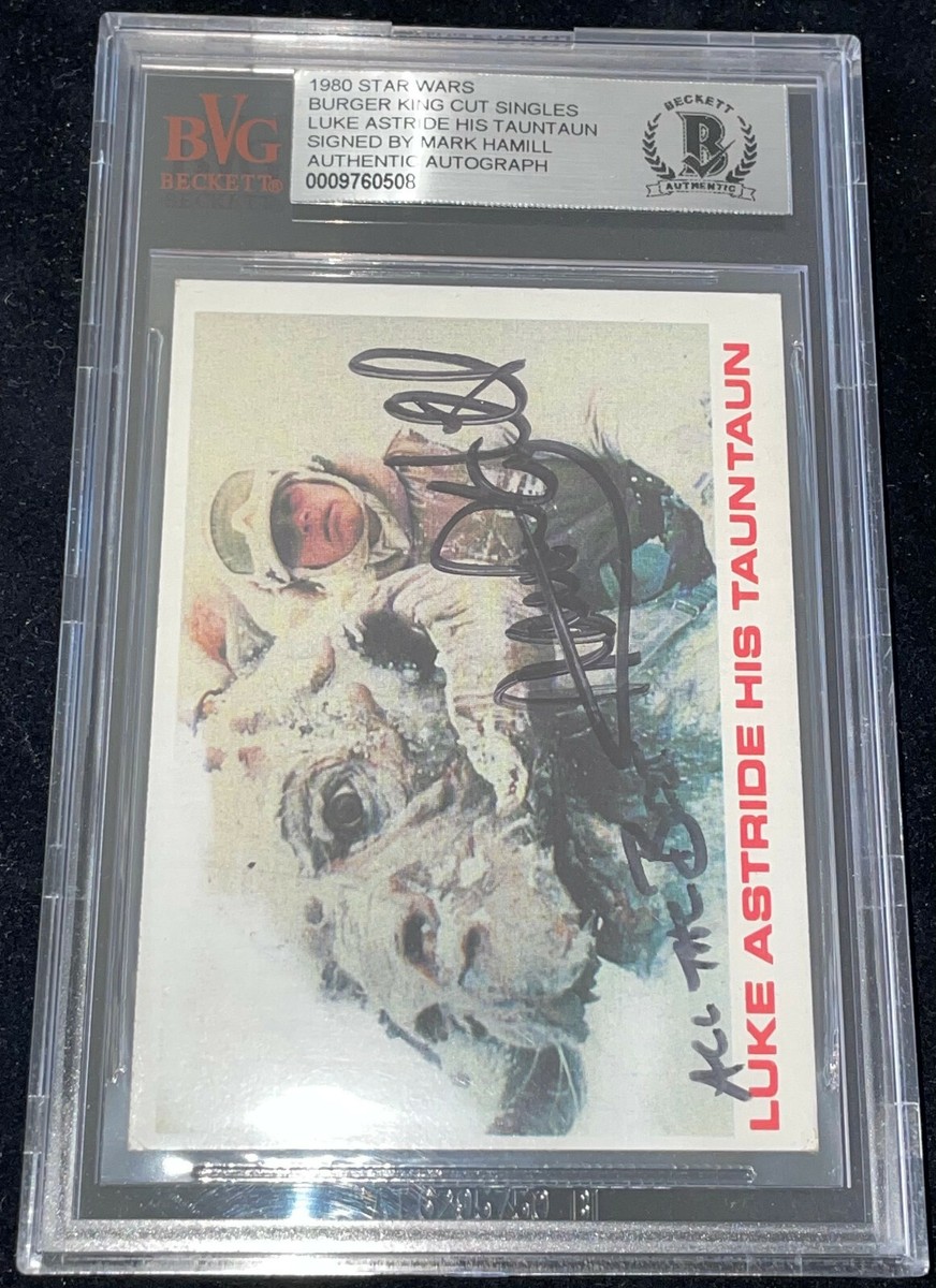 Mark Hamill Signed Autographed Star Wars Topps Rookie Card