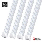 T8 8FT 120W Led Tube Light Bulbs 72W Linkable 8Foot Led Shop Light Fixture 6000K