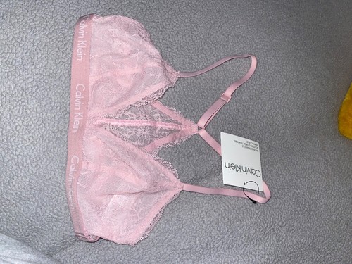  Calvin Klein BH XS rosa Spitze  - Bild 1 von 3