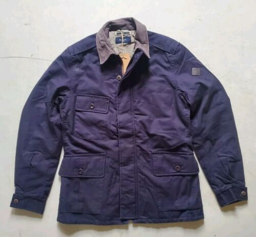 PAUL SMITH Chaqueta Abrigo de Campo Para Hombres M Ajuste Regular Azul Marino Acolchado PVP £475 - Imagen 3 de 15