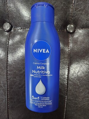 NIVEA BODY NUTRITIVE MILK MOISTURIZING CREAM EXTRA DRY SKIN 13.52 OZ WITH ALMOND