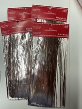 ASHLAND Tinsel / Icicles 1000 Strands 18" long Lot Of 4 New SKU A 52