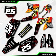 Red Spark Racing Graphic Kit fits 06-08 Kawasaki Kxf250 KX250f kxf 250