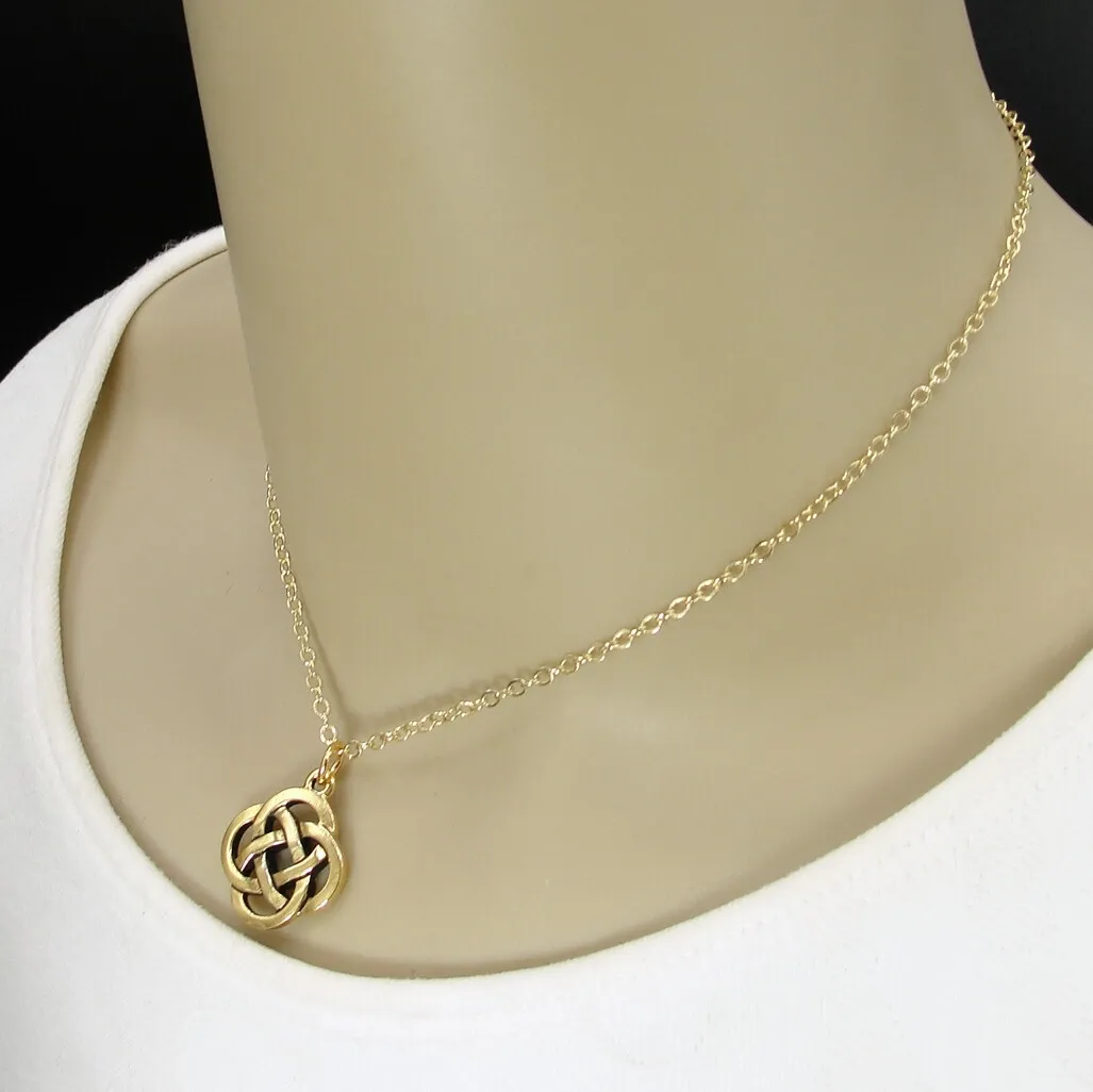 Gold Triskele Necklace, Celtic Triskelion Pendant, Dainty Celtic Necklace,  Trisquelion Pendant, Triple Spiral Necklace - Etsy