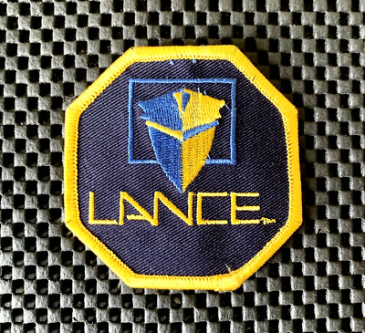 LANCE RECREATIONAL VEHICLES AND CAMPERS EMBROIDERED SEW ON PATCH 3'' x 3'' NOS