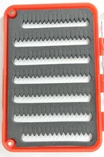 Fulling Mill 3BA60600 Pocket Tactical Fly Fishing Box One Side Slit Foam Red