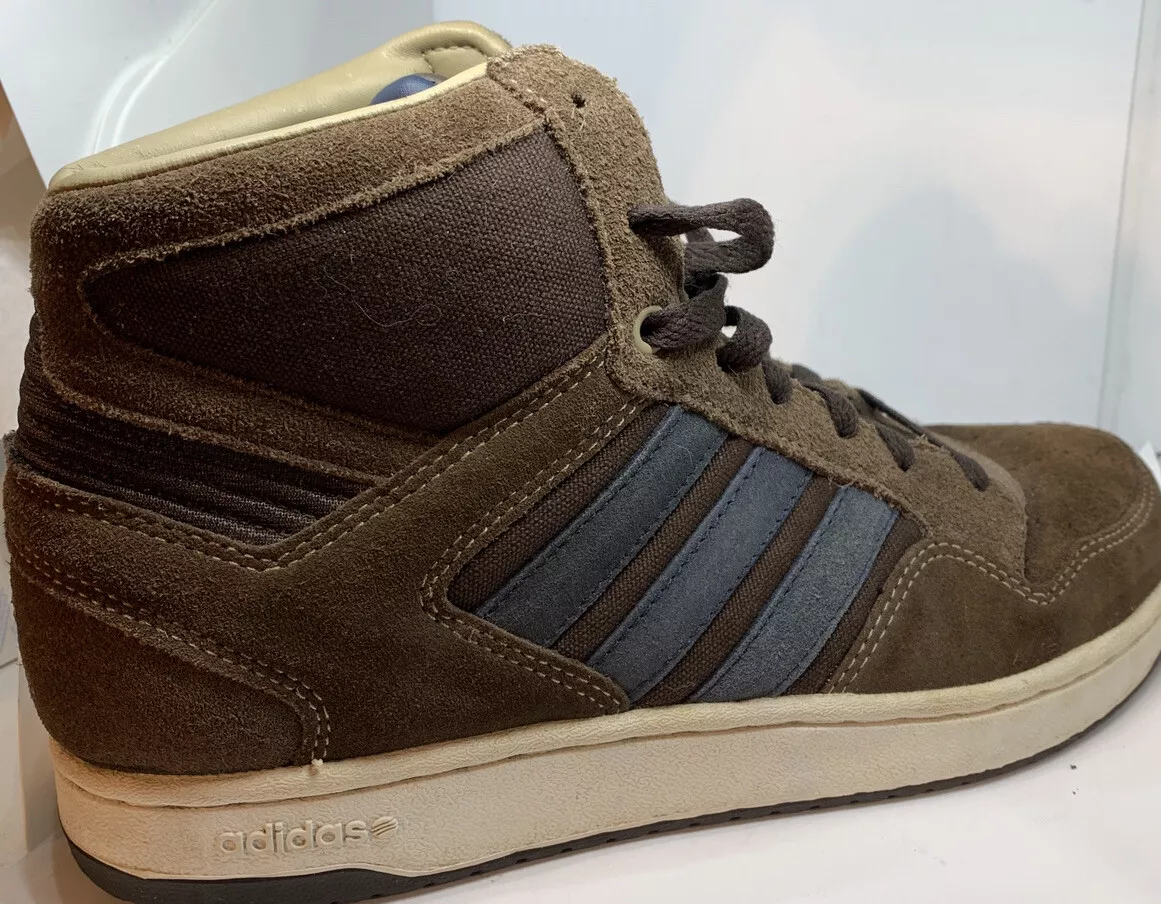 RARE Adidas David Beckham Sneakers Dark Brown Leather Sz 12