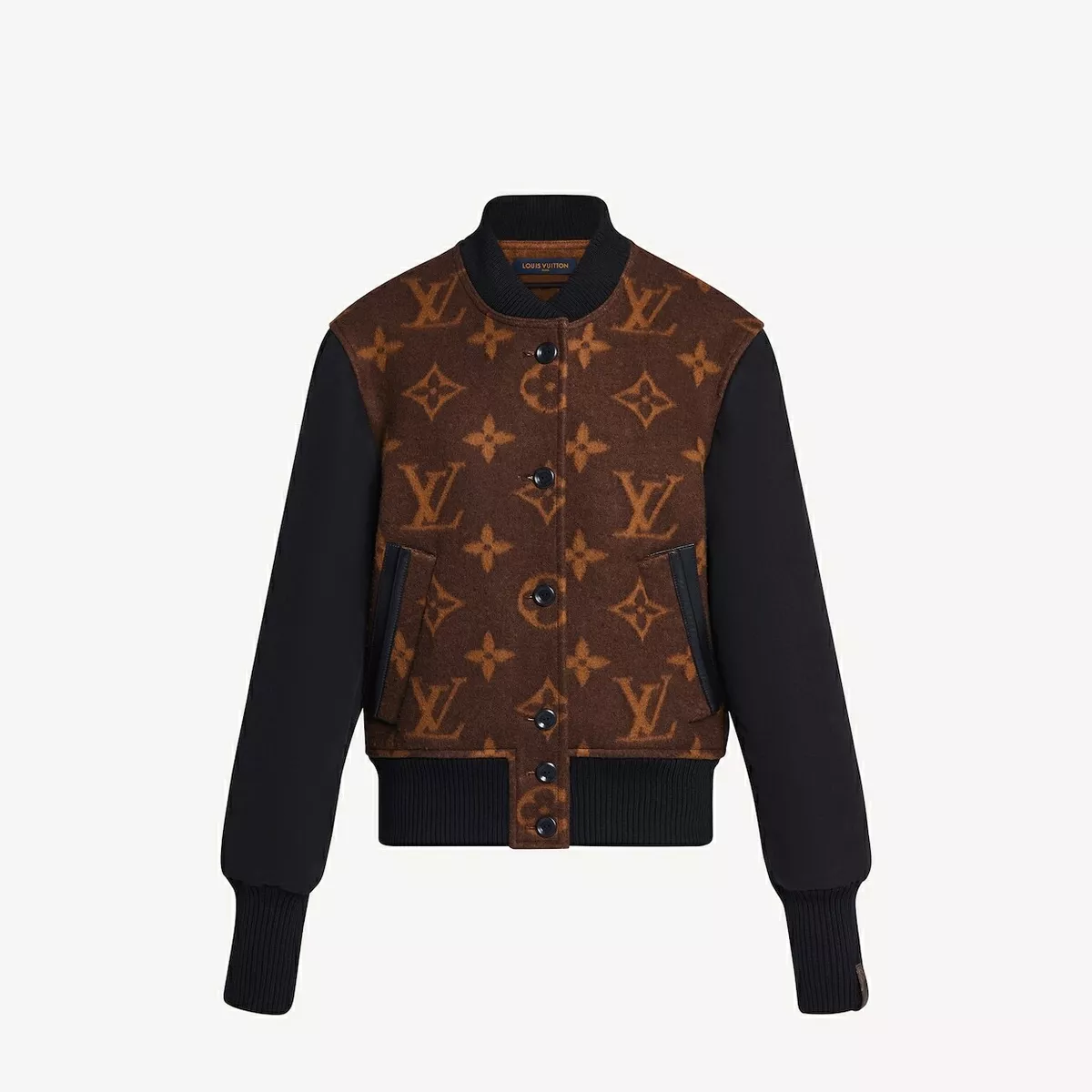 TRENDDING Louis Vuitton Luxury Brand Gold Mix Black Bomber Jacket