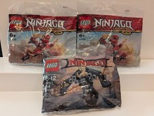 3x Lego Ninjago Polybag Mini-Set Lot, Fire Flight 30535 & Quake Mech 30379